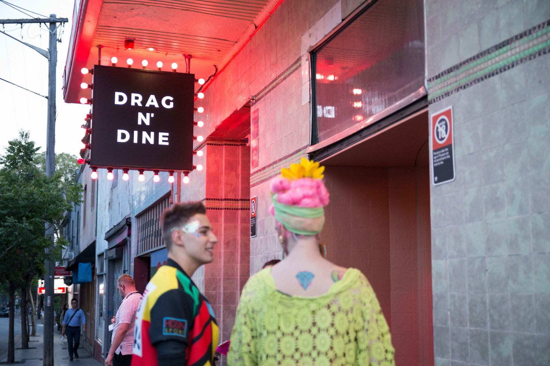 Imperial Hotel Erskinville exterior showing a sign that reads Drag n' Dine