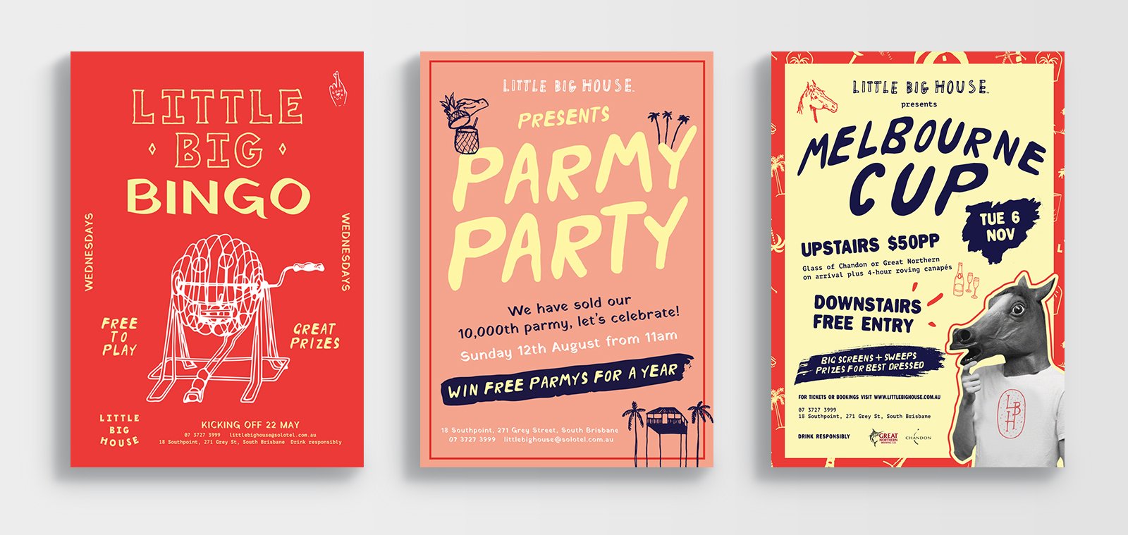 Event posters designed by Sydney Design Social