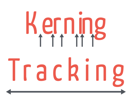 Kerning vs tracking in typography