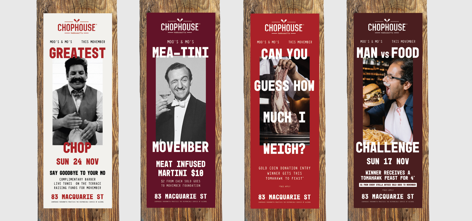 Distil poster print design for the chophouse