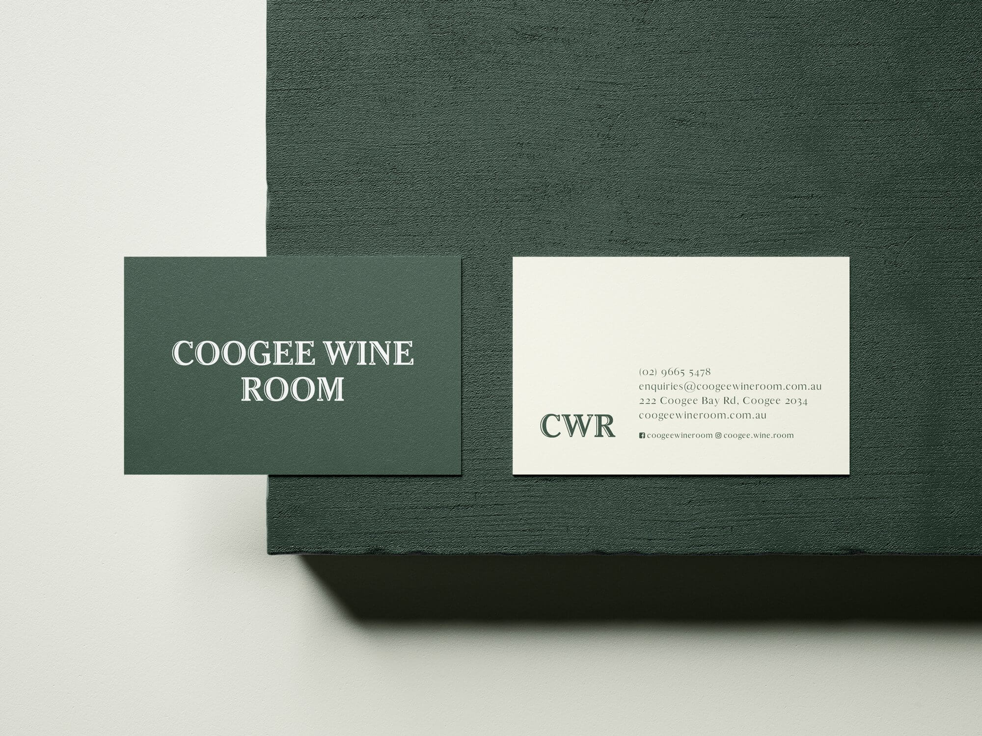 Distil Agency coogee wine room logo branding