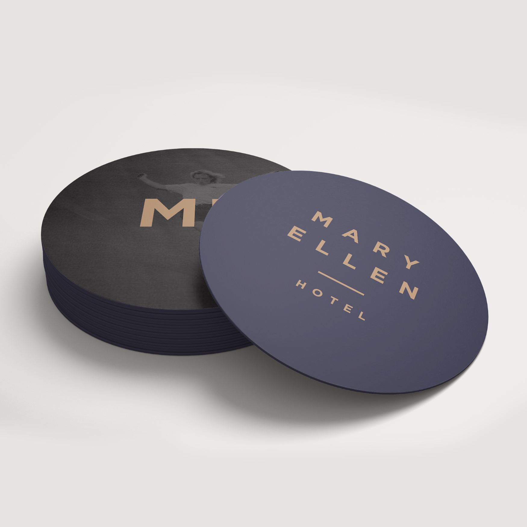 Coaster design for Mary Ellen Hotel