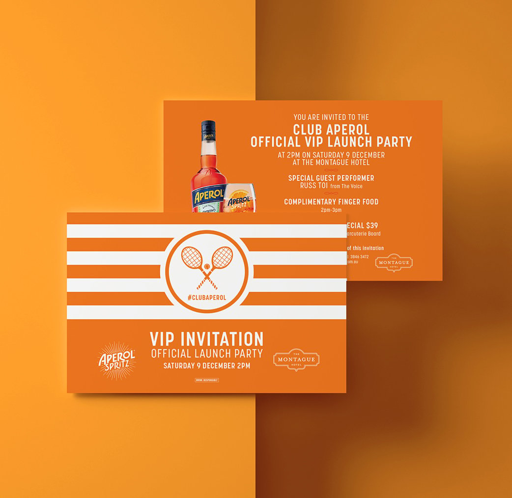 Graphic design agency sydney invitation design camapari group