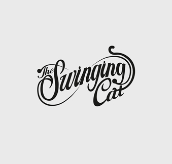 graphic design and social media client swinging cat 