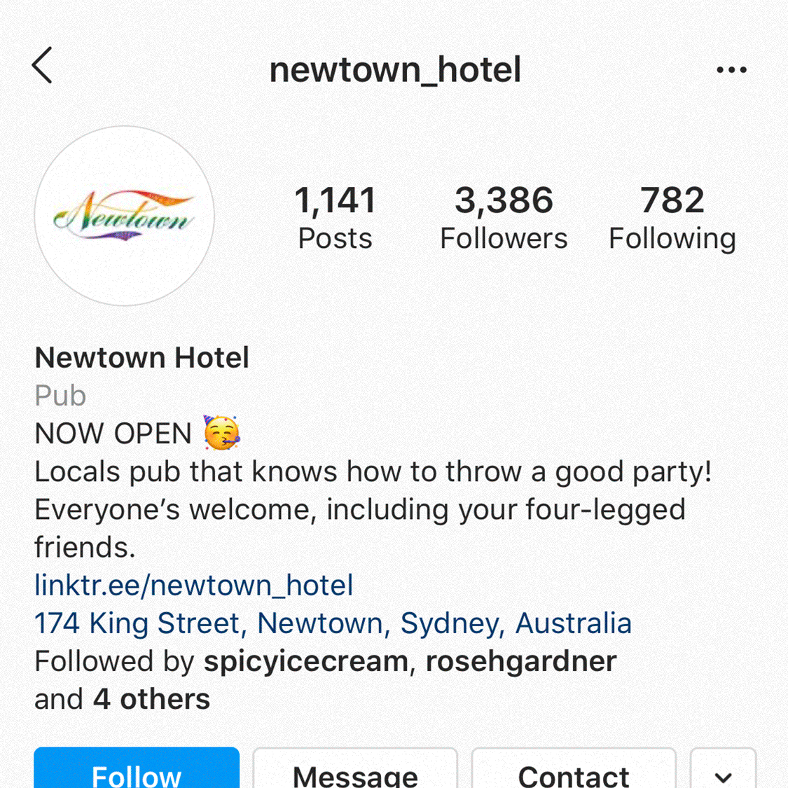 sydney design social newtown hotel instagram social media management content