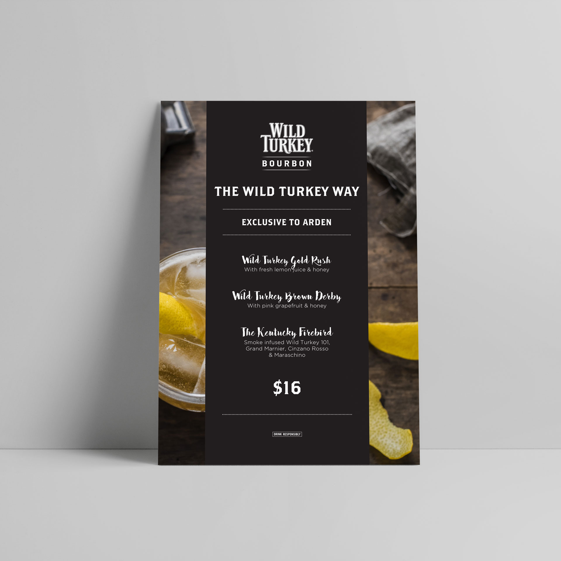 menu design for wild turkey