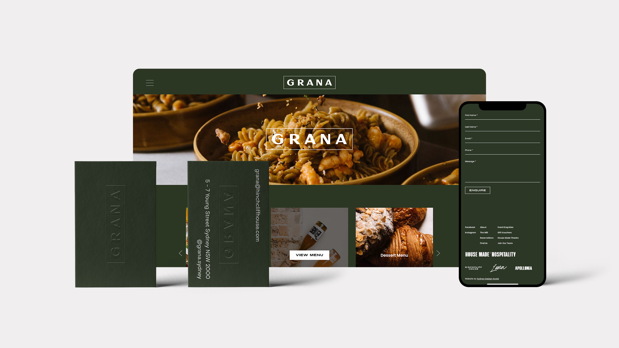 brand identity for grana by distil agency