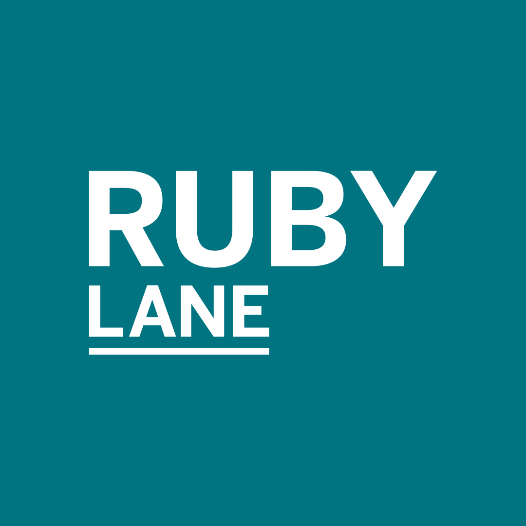 logo design by distil for ruby lane manly